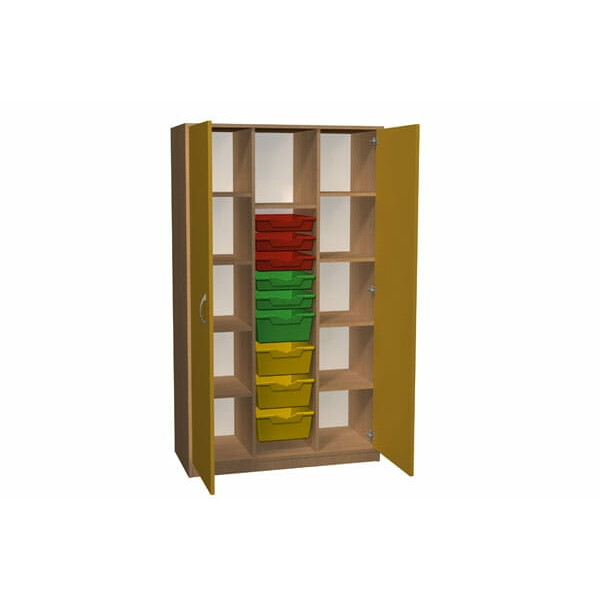 Duża szafa przedszkolna z pojemnikami Primo 218