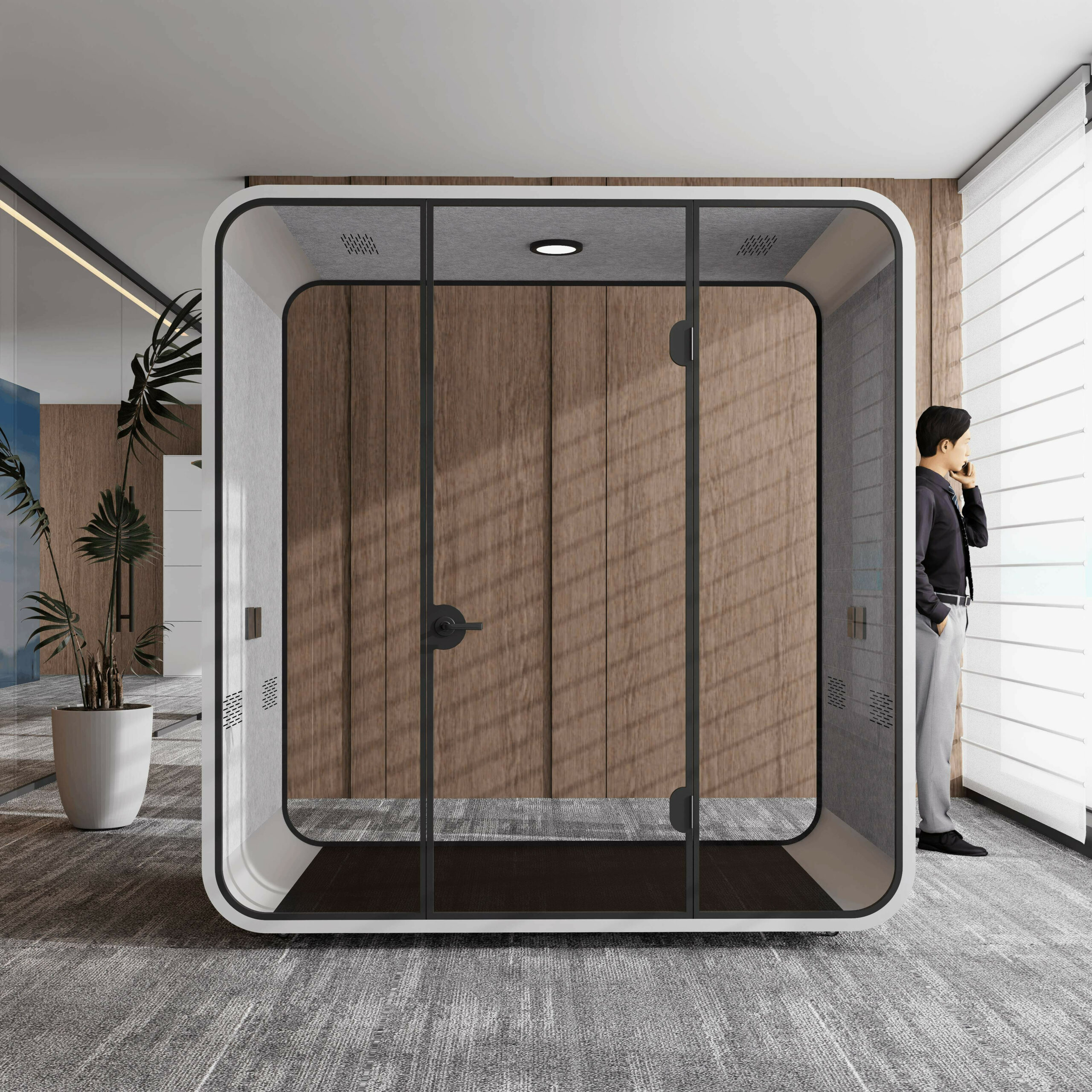 Kabina akustyczna XL round cube – 6-osobowa - obrazek 4