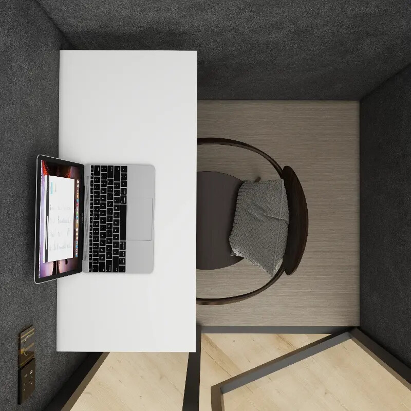 Kabina akustyczna M round cube – 1-osobowa - obrazek 5