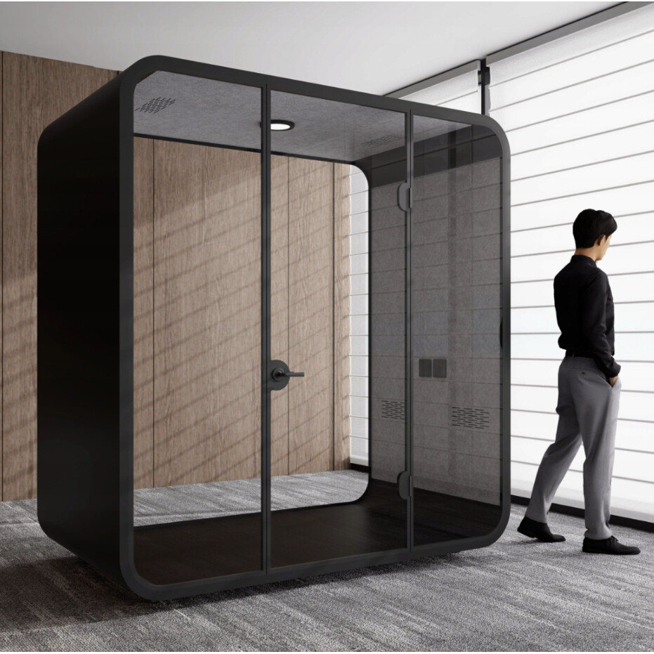Kabina akustyczna L round cube – 2–4 osobowa - obrazek 2