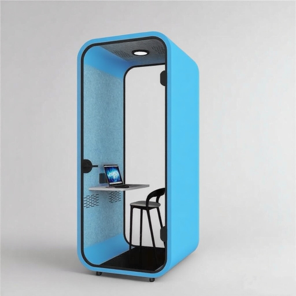 Kabina akustyczna S round cube – 1-osobowa - obrazek 3