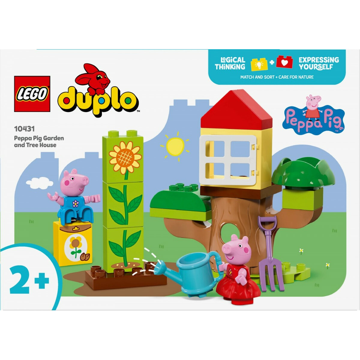 Klocki DUPLO 10431 Peppa Pig Ogród i domek na drzewie Peppy - obrazek 2