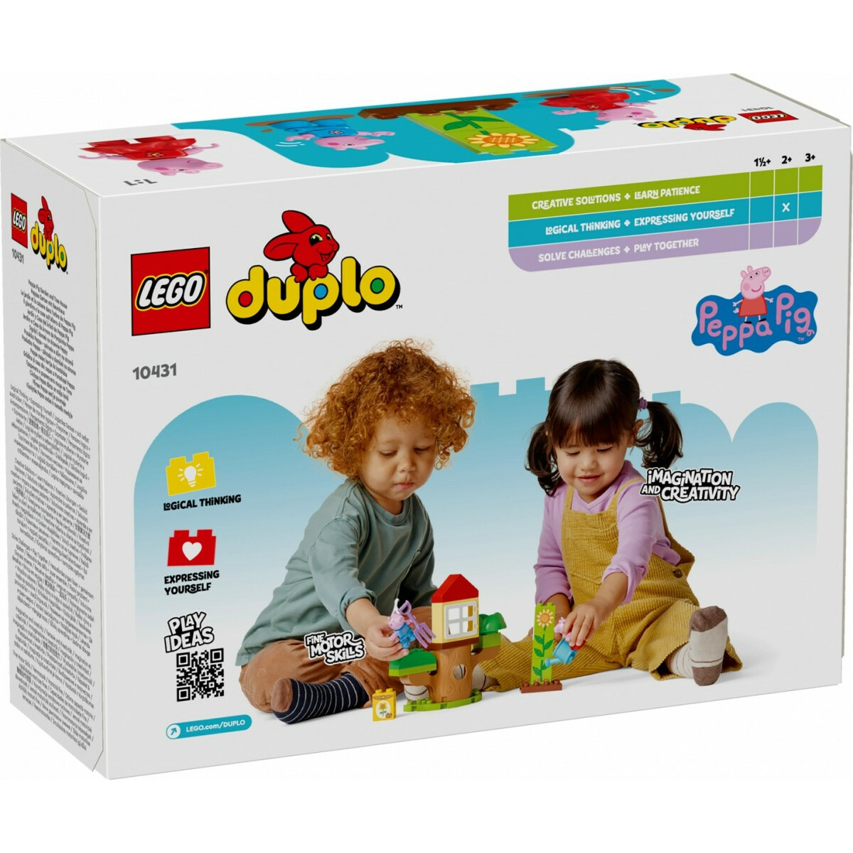 Klocki DUPLO 10431 Peppa Pig Ogród i domek na drzewie Peppy - obrazek 3