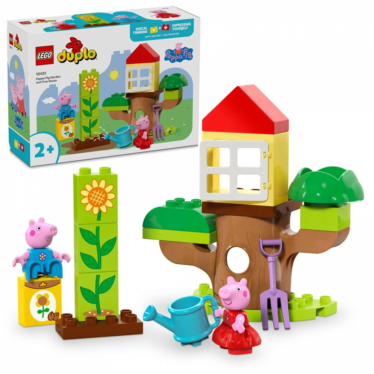 Klocki DUPLO 10431 Peppa Pig Ogród i domek na drzewie Peppy - obrazek 4