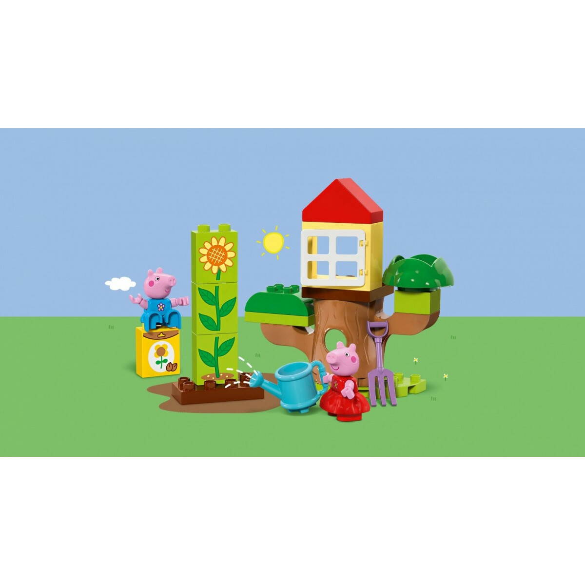 Klocki DUPLO 10431 Peppa Pig Ogród i domek na drzewie Peppy - obrazek 10