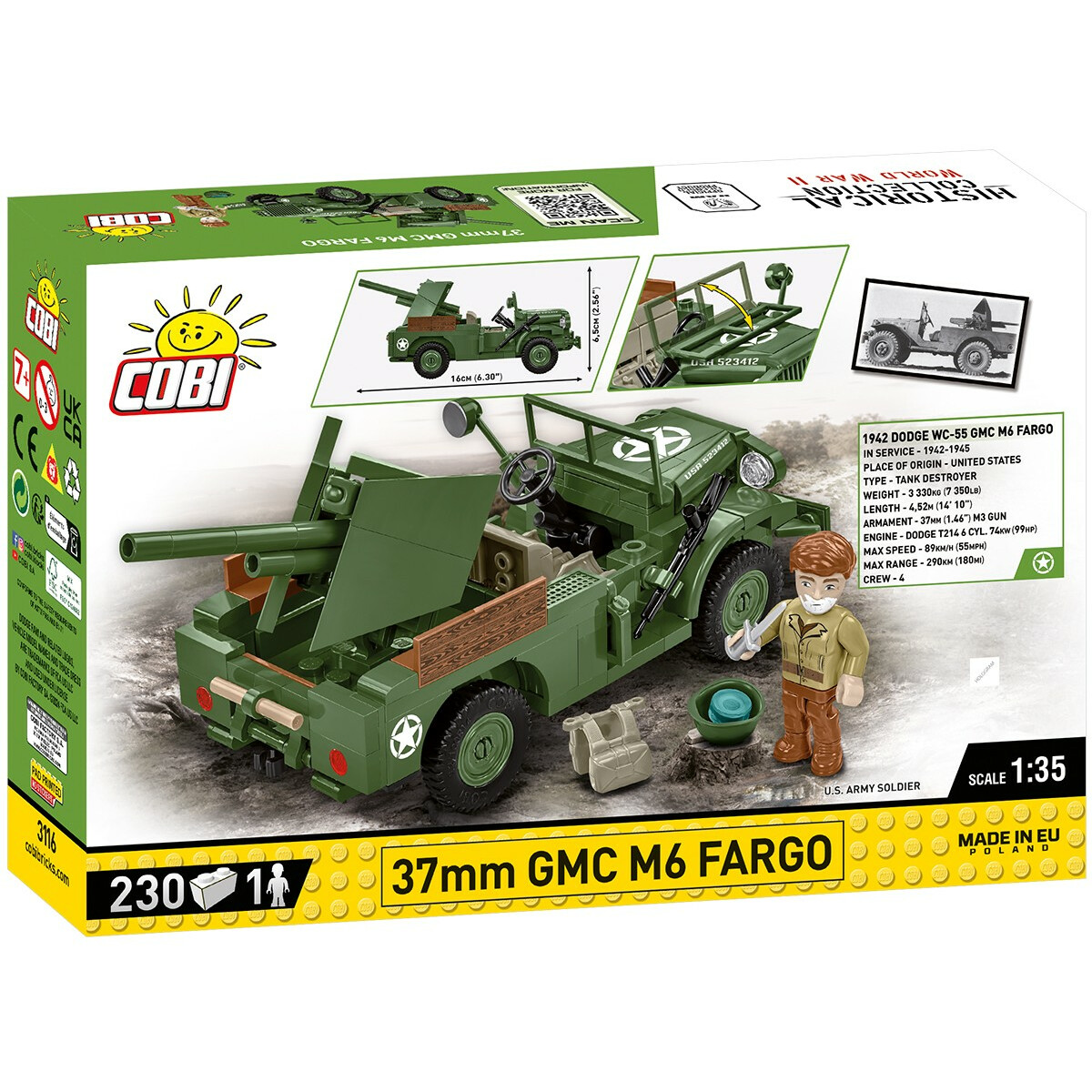 Klocki 37 mm GMC M6 Fargo - obrazek 3