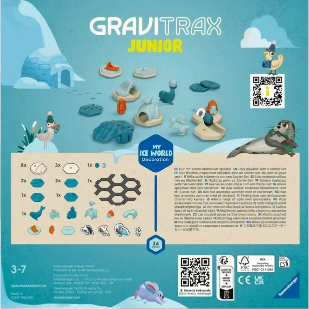 Gravitrax Junior Zestaw Uzupełniający Lodowa Przygoda - obrazek 3