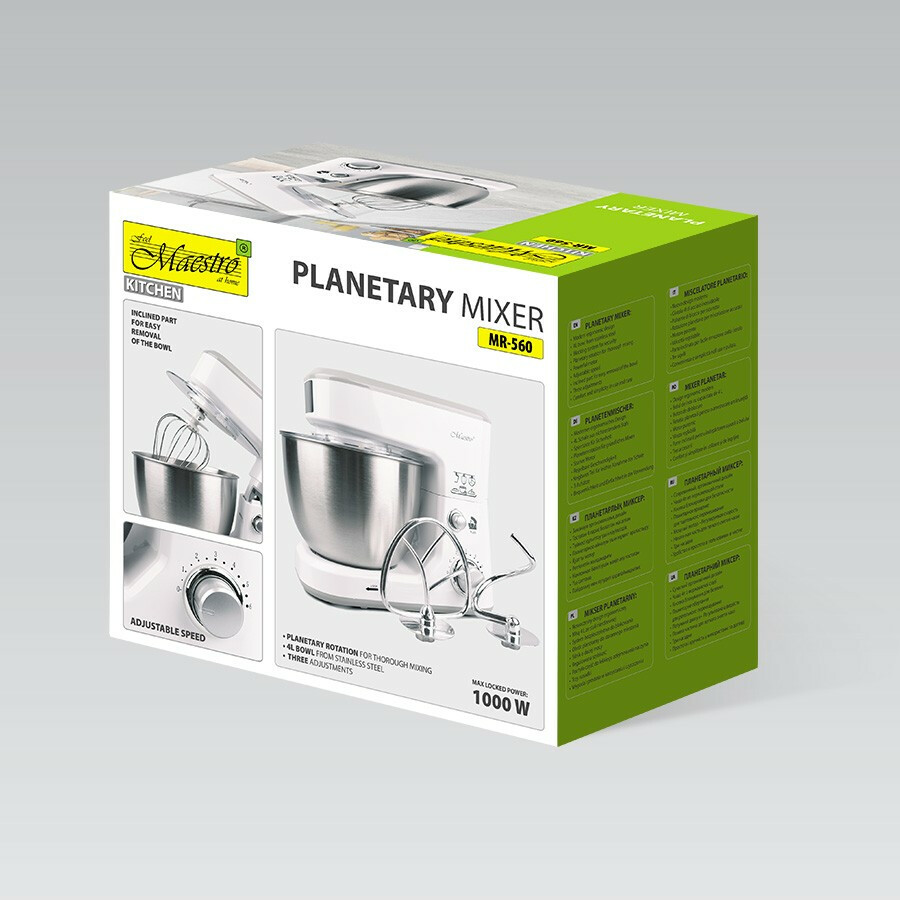 Robot planetarny z misą 4L, 1000W MR-560 - obrazek 5