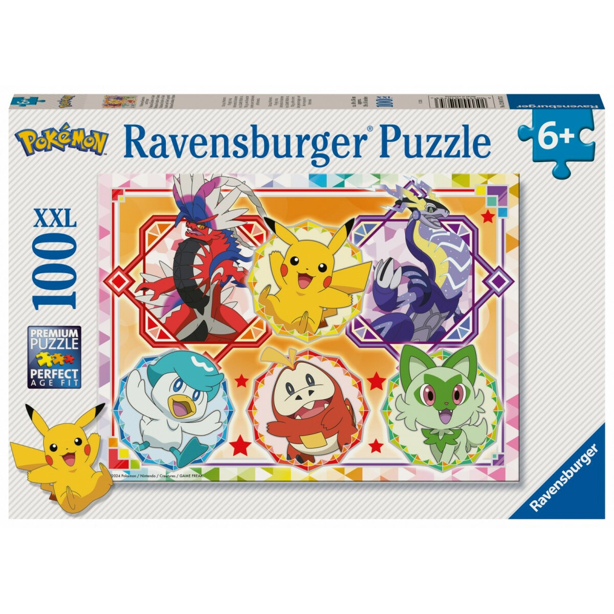 Puzzle 100 elementów Pokemon