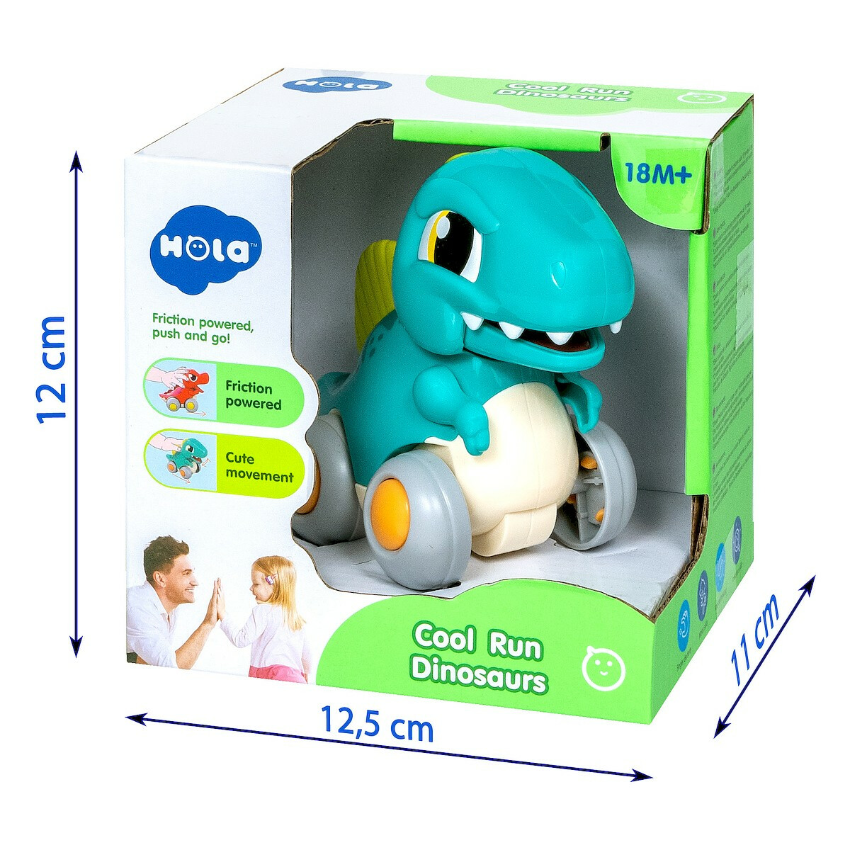 Figurka Dinozaur interaktywny z napędem niebieski - obrazek 2