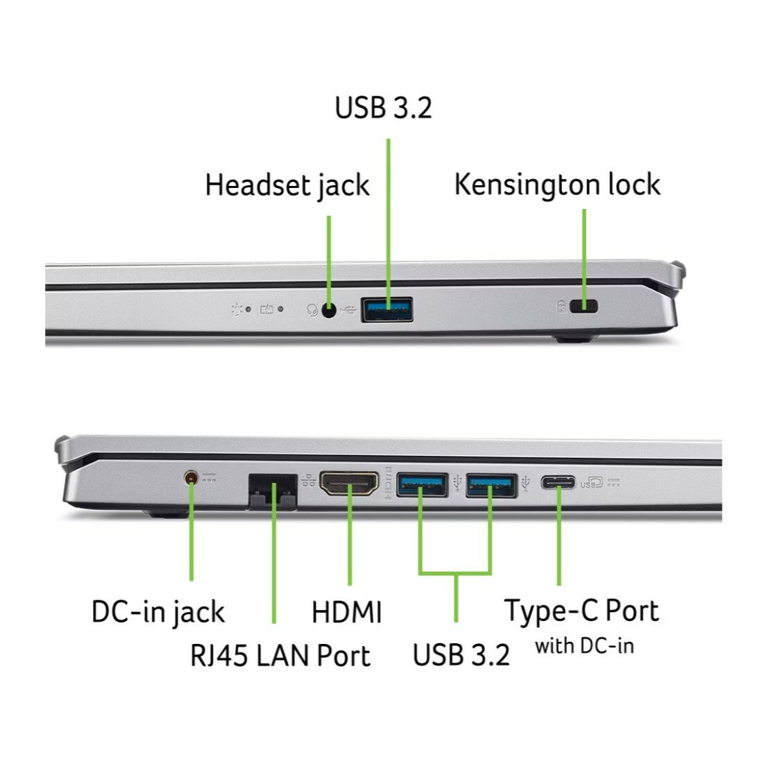 Laptop Aspire Go AG15-42P-R1JP R5 5625U 15,6 FHD 16GB 512GBNoOS Srebrny - obrazek 2