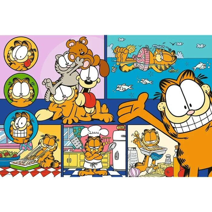 Puzzle 100 elementów Leniwy Garfield - obrazek 2