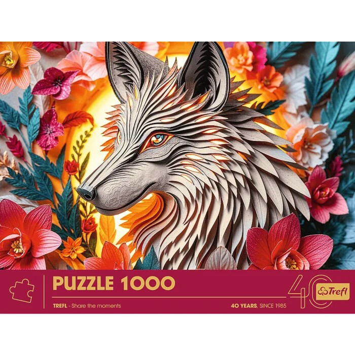 Puzzle 1000 elementów 40-lecie Paper Art Wilk - obrazek 3