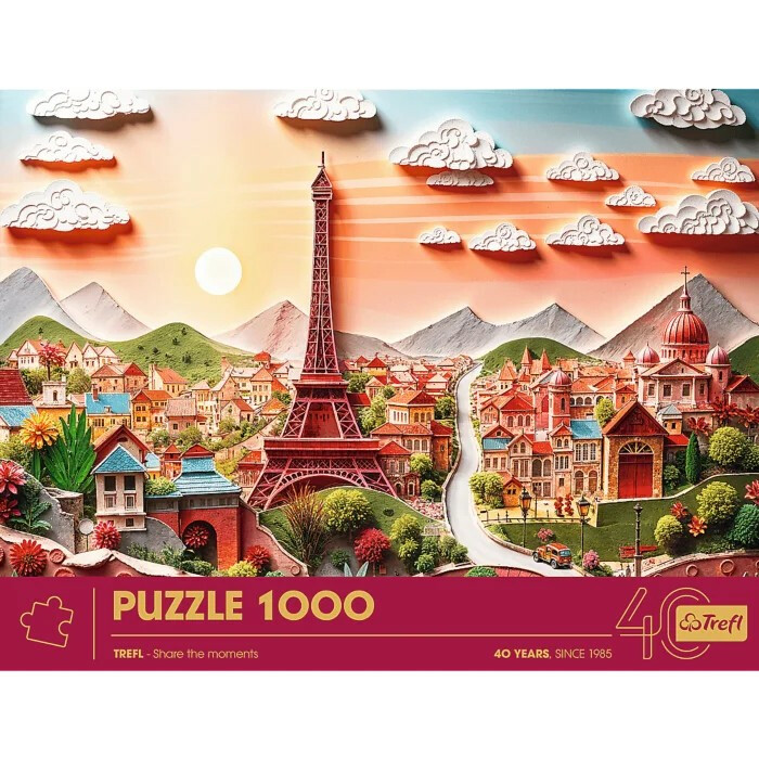 Puzzle 1000 elementów 40-lecie Paper Art Paryż - obrazek 3