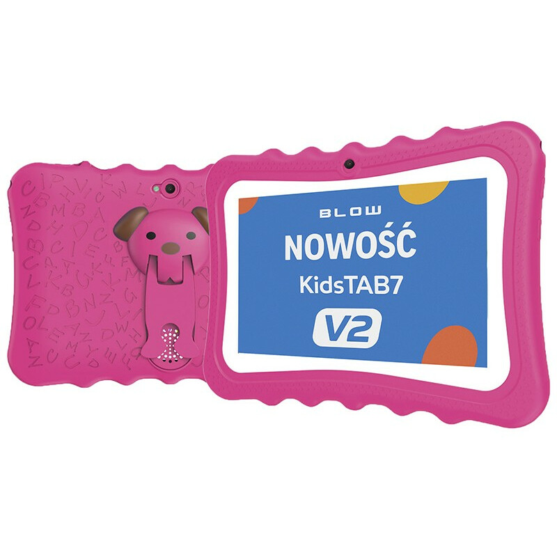 Tablet KidsTAB7 V2 4/32GB różowe etui kamera 2MP