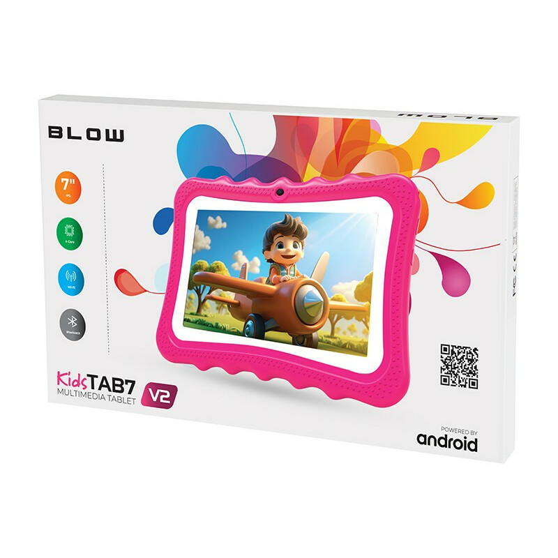 Tablet KidsTAB7 V2 4/32GB różowe etui kamera 2MP - obrazek 4