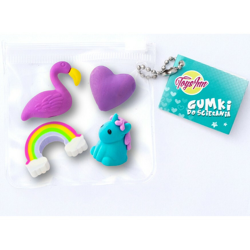 Gumki do ścierania mix Display 24 zestawy - obrazek 3