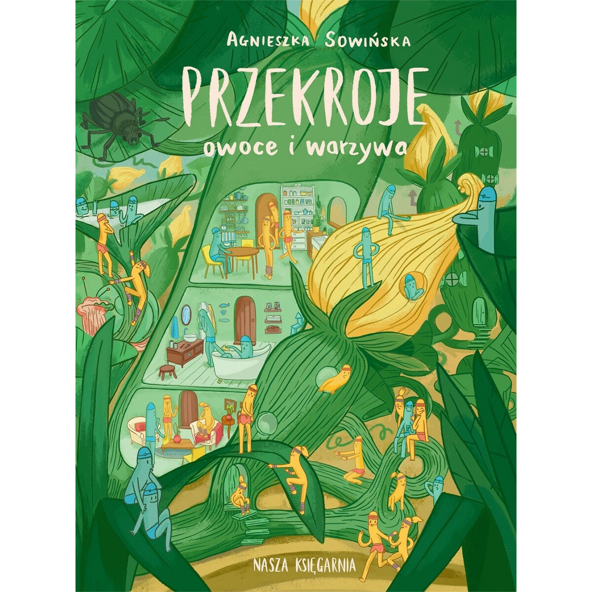 Książeczka Przekroje Owoce i Warzywa