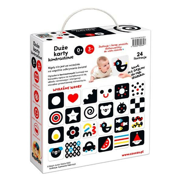 Duże karty kontrastowe dla dzieci 0 i 3 mies.+ - obrazek 3