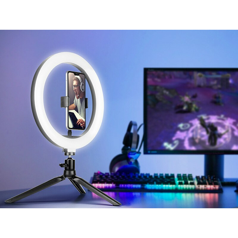 Lampa pierścieniowa Ring 26 cm z mini statywem - obrazek 4