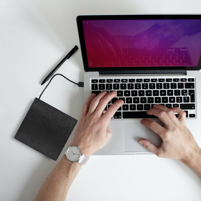 Nagrywarka DVD-RW zewnętrzna | USB 3.0 | Czarna - obrazek 2