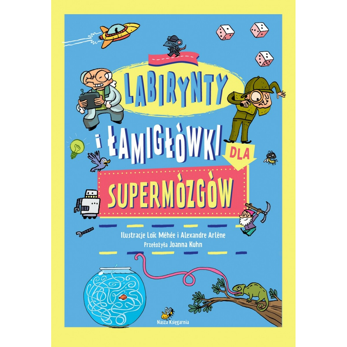 Książeczka Labirynty i łamigłówki dla supermózgów