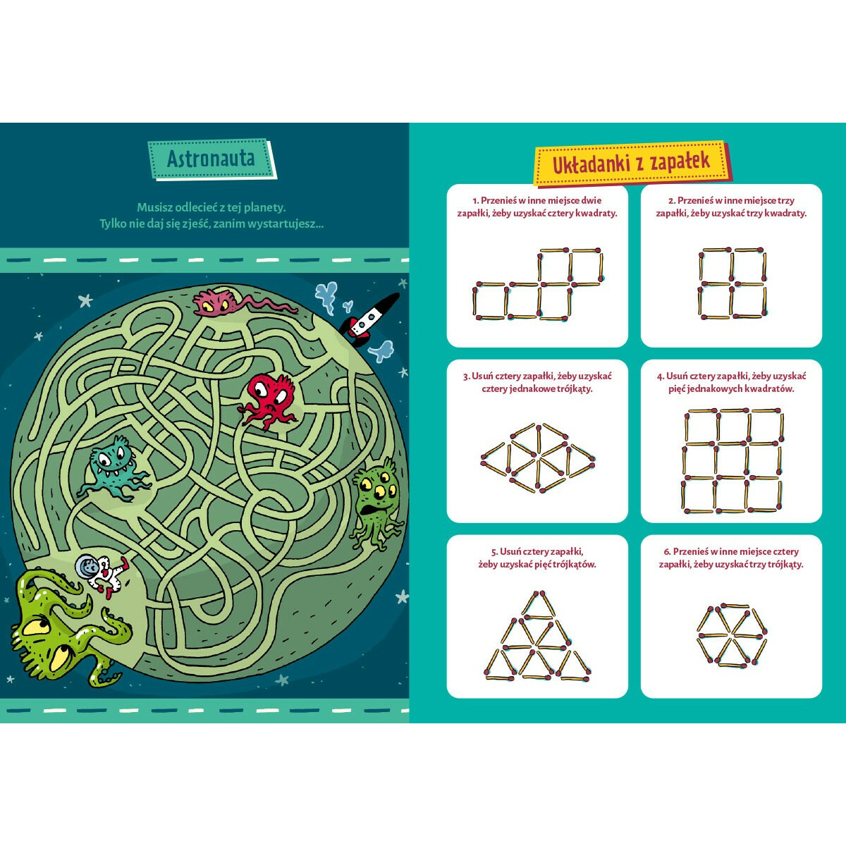 Książeczka Labirynty i łamigłówki dla supermózgów - obrazek 3