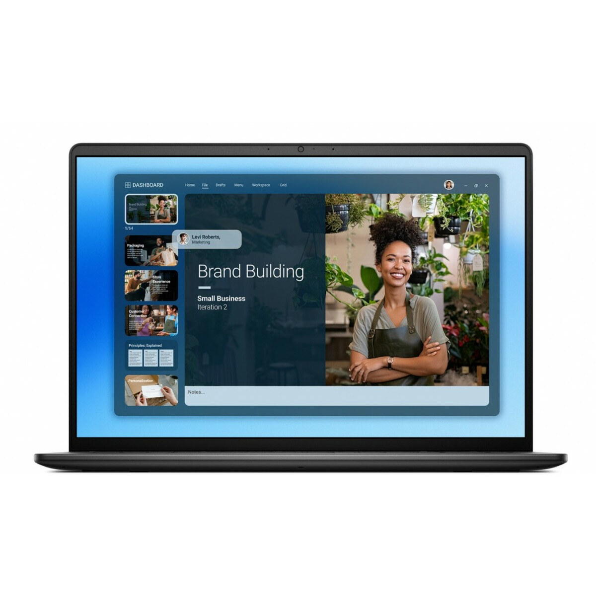 Laptop Dell 16 DC16250 W11P C5 120U/16GB/512GB/16.0 FHD+/Int/FgrPr/WLAN + BT/Backlit Kb/3 Cell/3YPS Carbon Black - obrazek 9