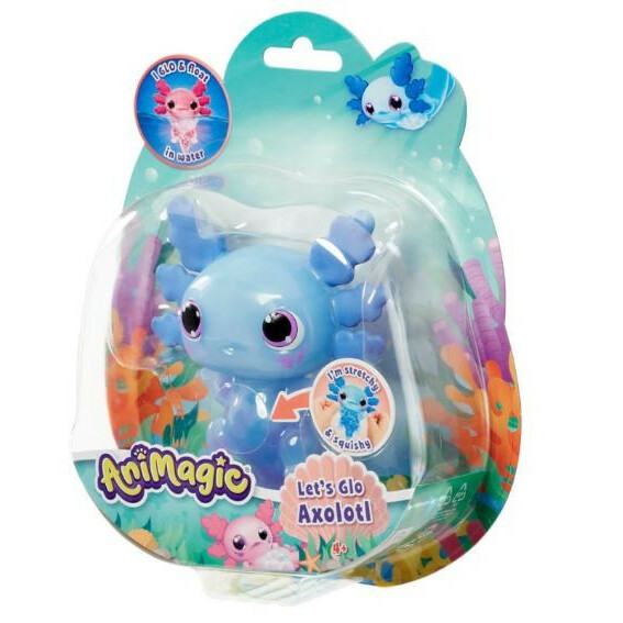 Figurka Animagic Axolotl, niebieski