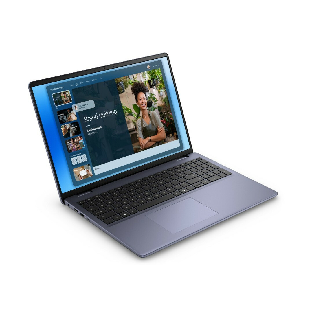 Laptop Dell 16 DC16251 W11P C5 120U/16GB/512GB/16.0 FHD+/Int/FgrPr/WLAN + BT/Backlit Kb/4 Cell/3YPS Midnight Blue - obrazek 2