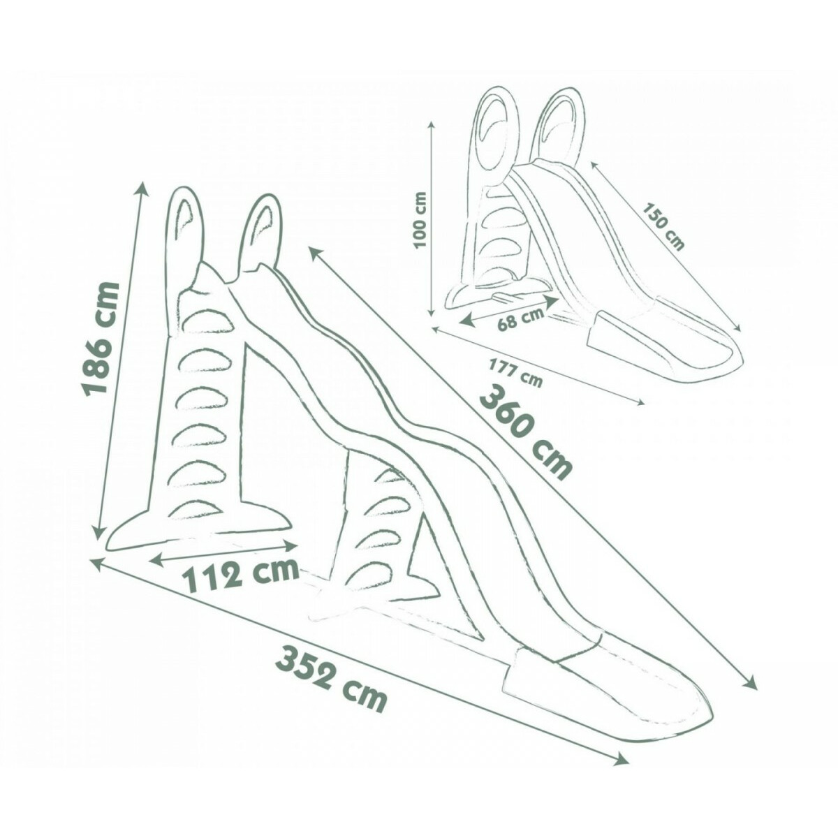 Zjeżdżalnia Megagliss 2 w 1 - obrazek 2