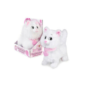 Kotek chodzący na smyczy Natalia biały