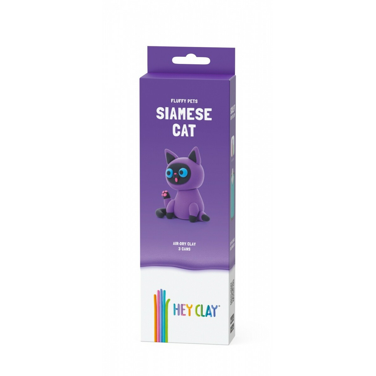 Masa plastyczna Hey Clay Figurka Puchate zwierzaki, Kot Syjamski