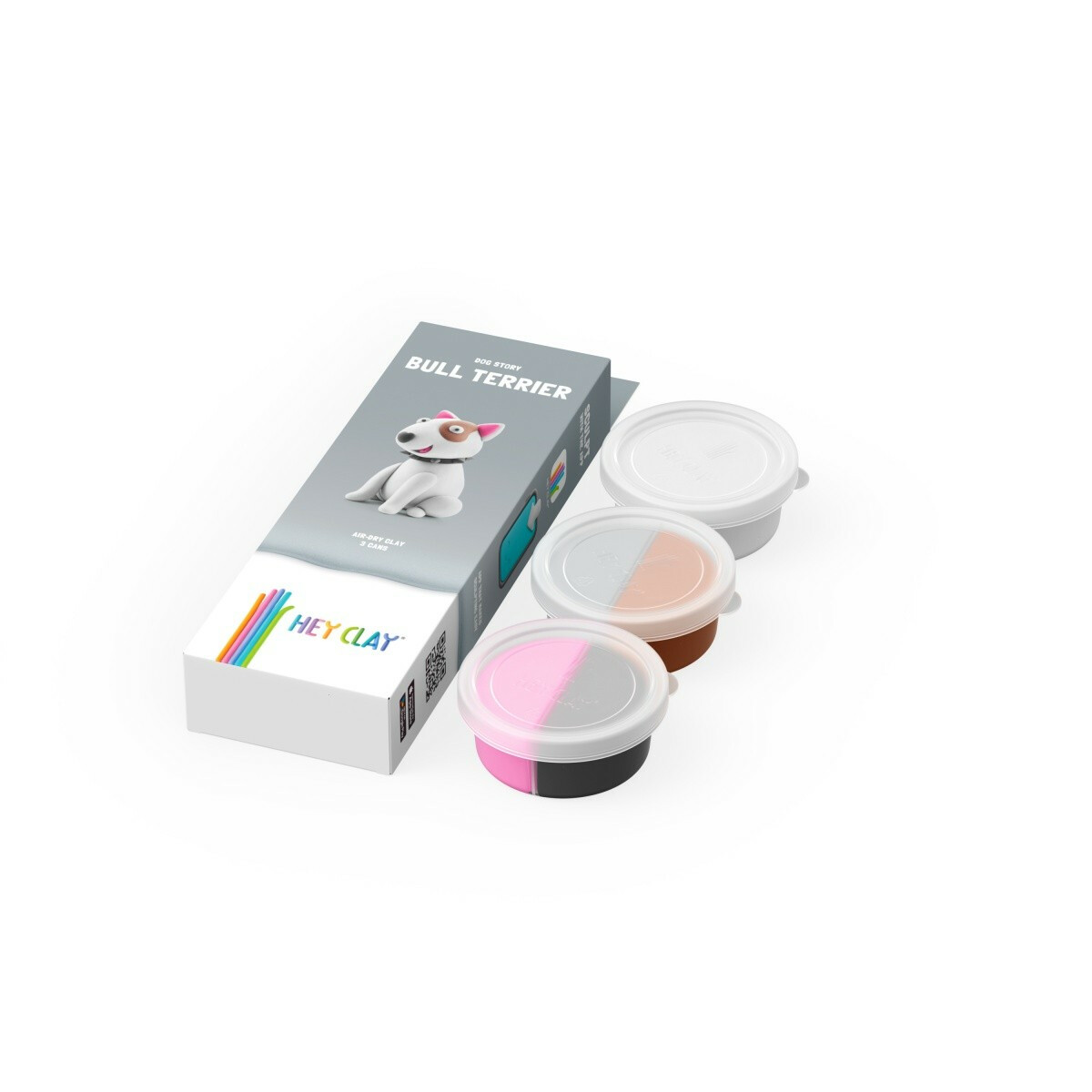 Masa plastyczna Hey Clay Figurka Psy Bulterier - obrazek 3