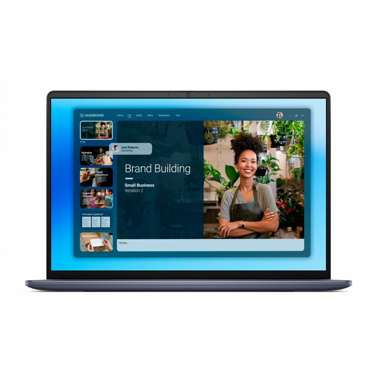 Laptop Dell 16 DC16251 W11P C7-150U/16GB/512GB/16.0 FHD+/Int/FgrPr/WLAN + BT/Backlit Kb/4 Cell/3YPS Midnight Blue - obrazek 9