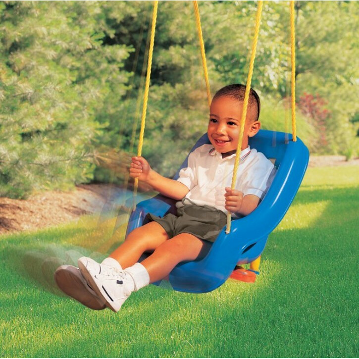 Huśtawka głęboka 2w1 niebieska - obrazek 2