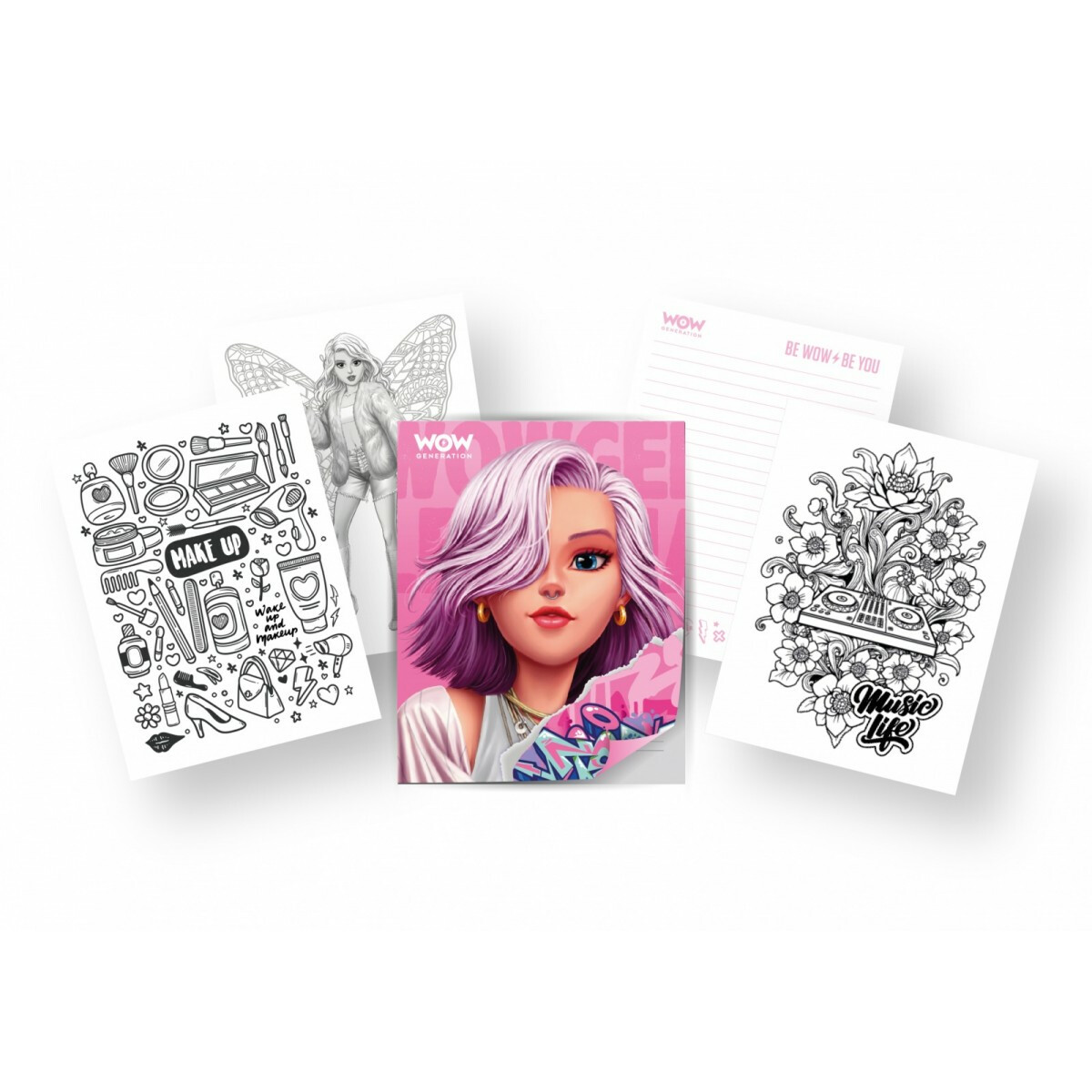 Zestaw kreatywny Notatnik, 8 długopisów - obrazek 3