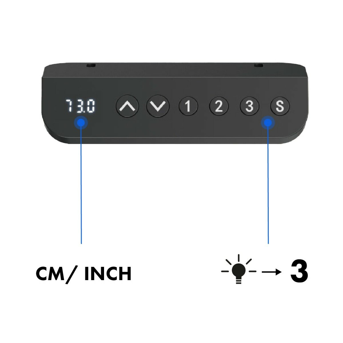 Biurko elektryczne ER-400B, regulacja - obrazek 2
