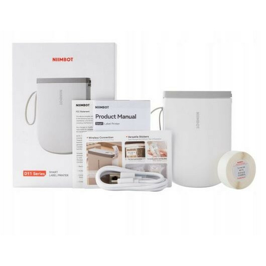 Drukarka etykiet D11 H biała - obrazek 3