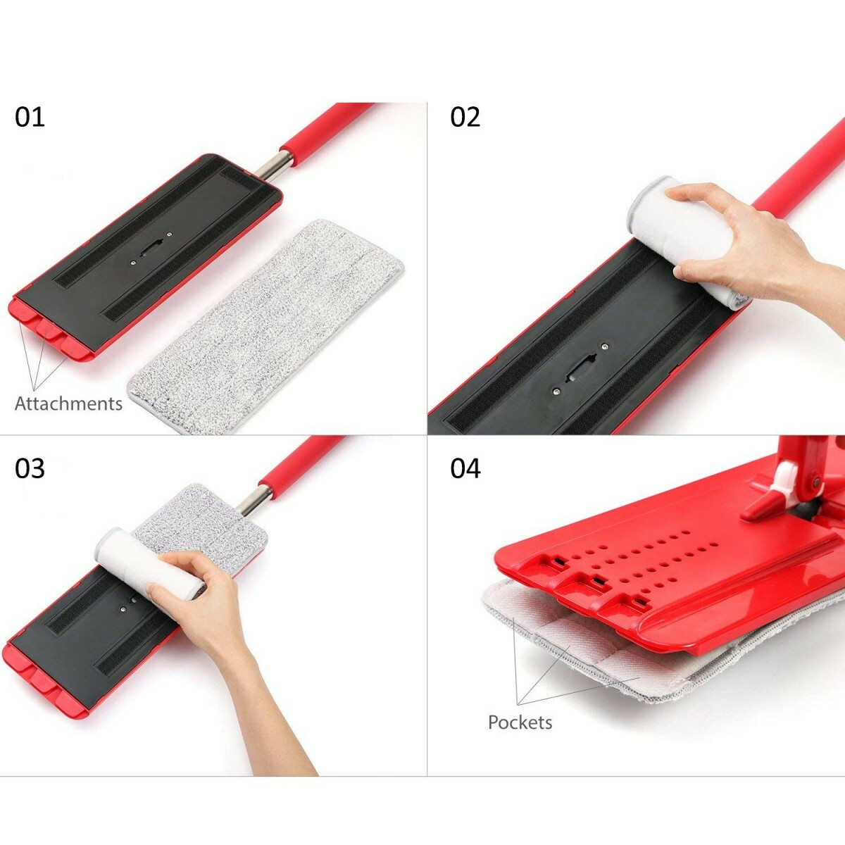 Mop płaski z wiadrem i wyciskaczem GB850 - obrazek 8