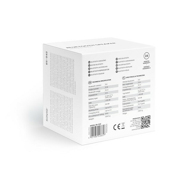 Głośnik bezprzewodowy Bluetooth 5W, BS-042, Niebieski - obrazek 8