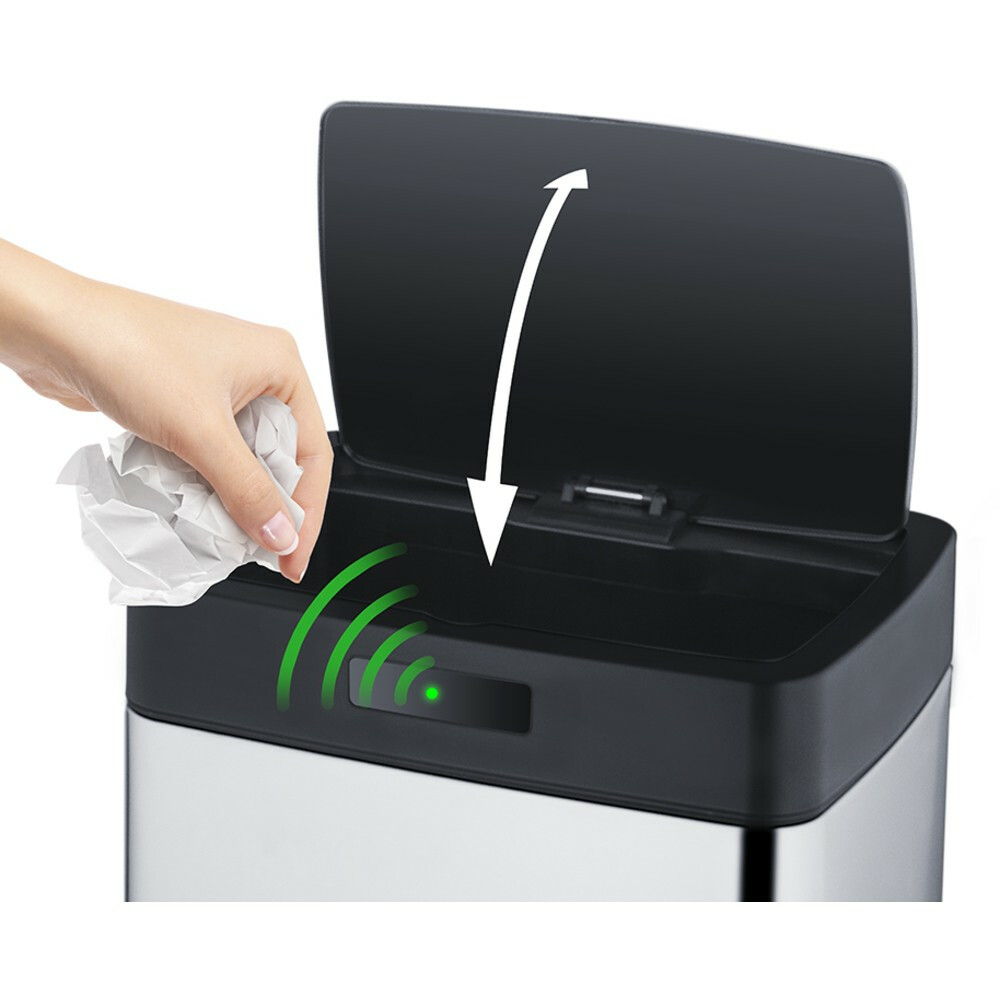 Bezdotykowy nierdzewny kosz na śmieci LT8044 - obrazek 2