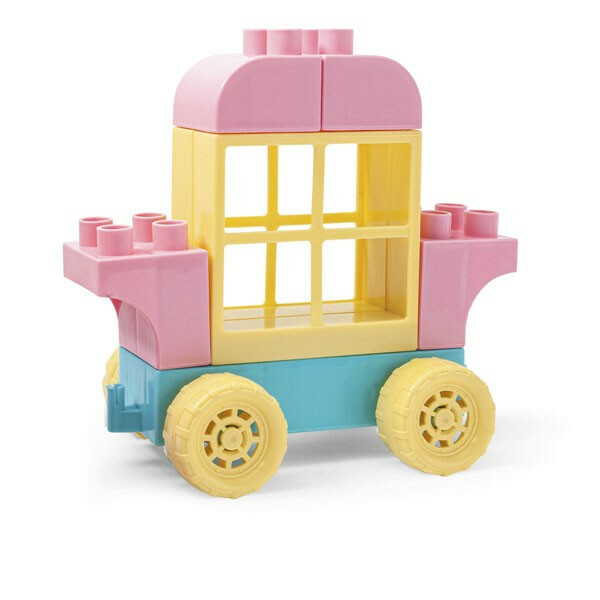 Klocki 132 elementów w pojemniku dla dziewczynek - obrazek 4