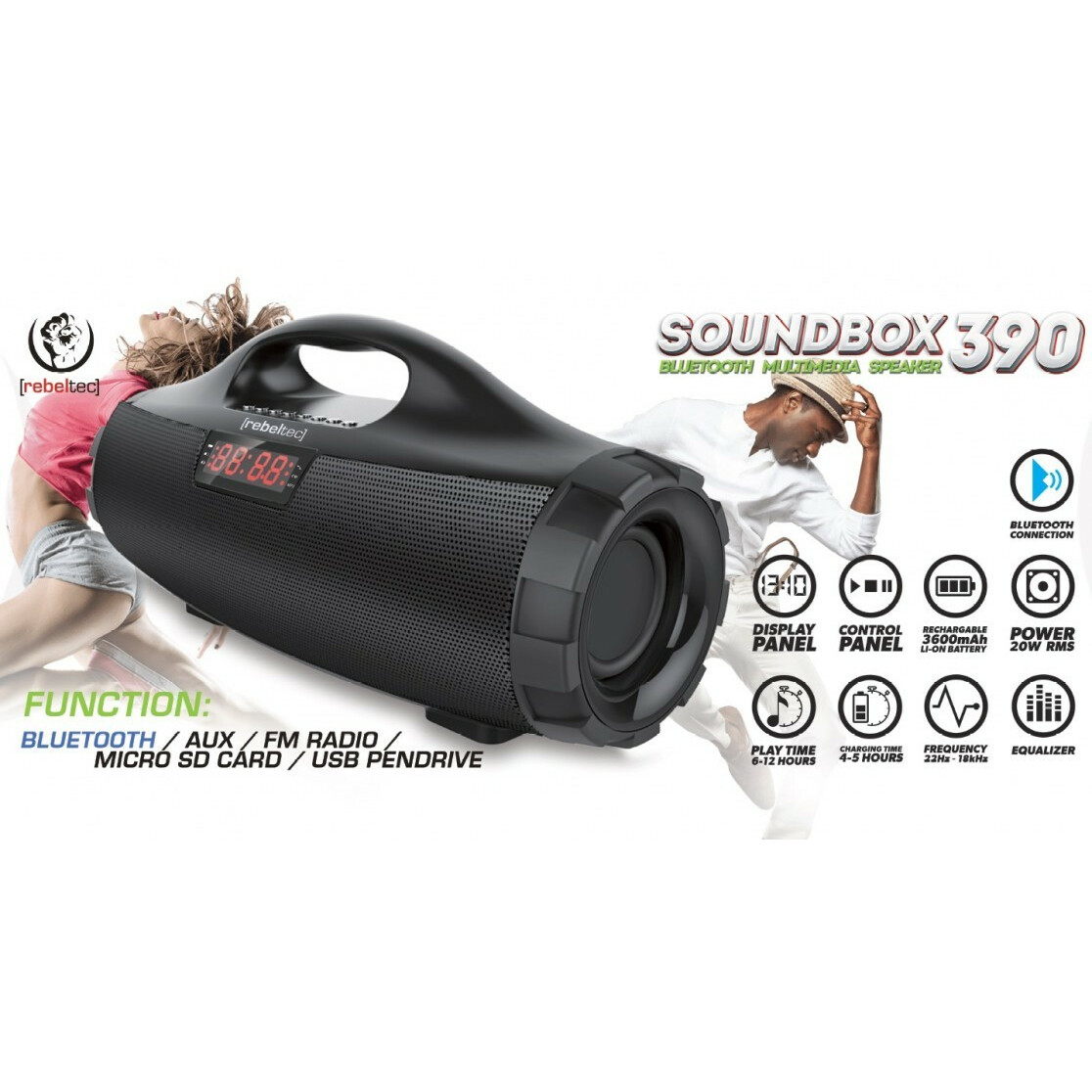 Głośnik Bluetooth SoundBox 390 - obrazek 2