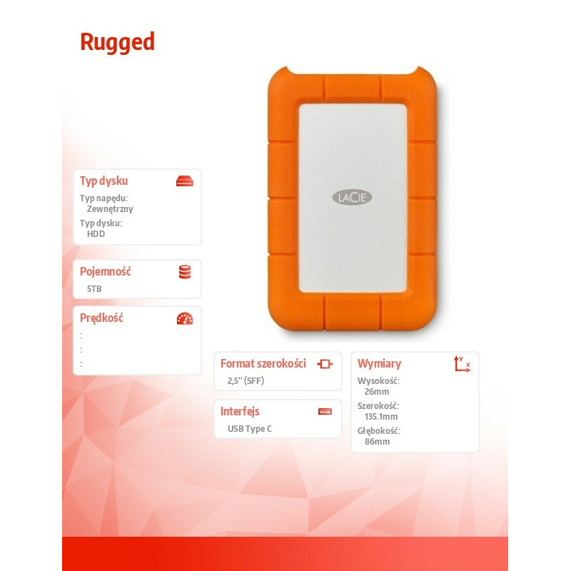 Dysk Rugged 5TB USB 3.1 2,5 STFR5000800 - obrazek 8