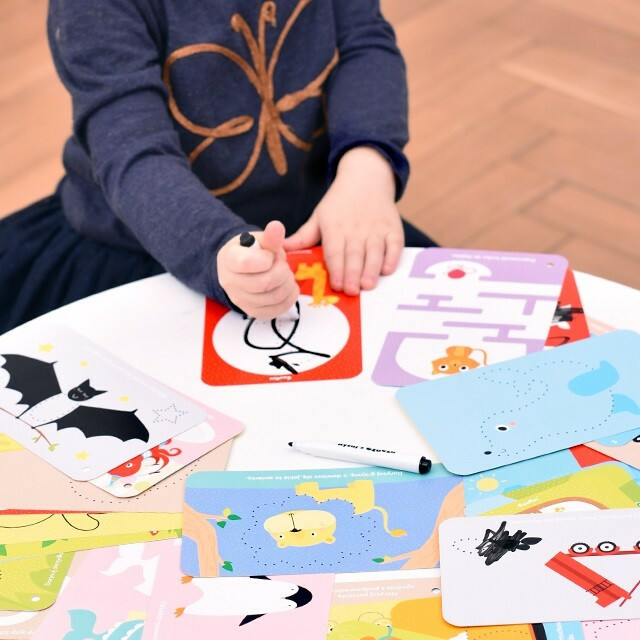 Zestaw edukacyjny Zwierzątka Zabawy kreatywne z pisakiem zmazywakiem - obrazek 4