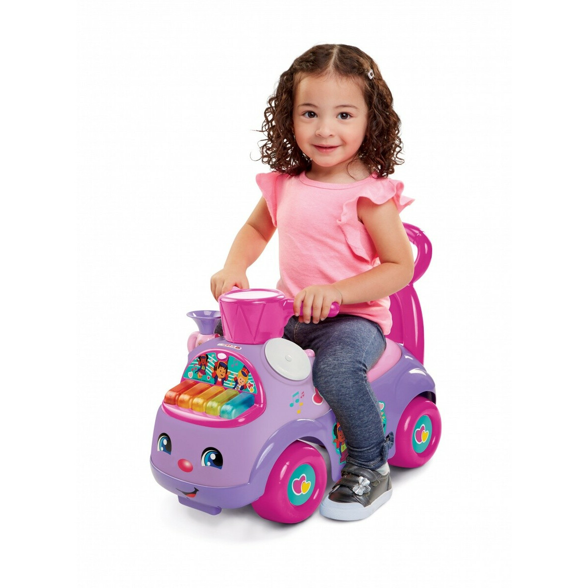 Jeździk Fisher Price Muzyczna Parada fioletowy - obrazek 7