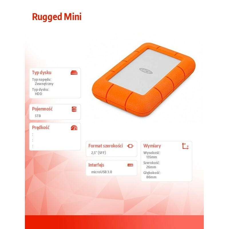 Dysk zewnętrzny Rugged 5TB USB 3.0 2,5 STJJ5000400 - obrazek 3