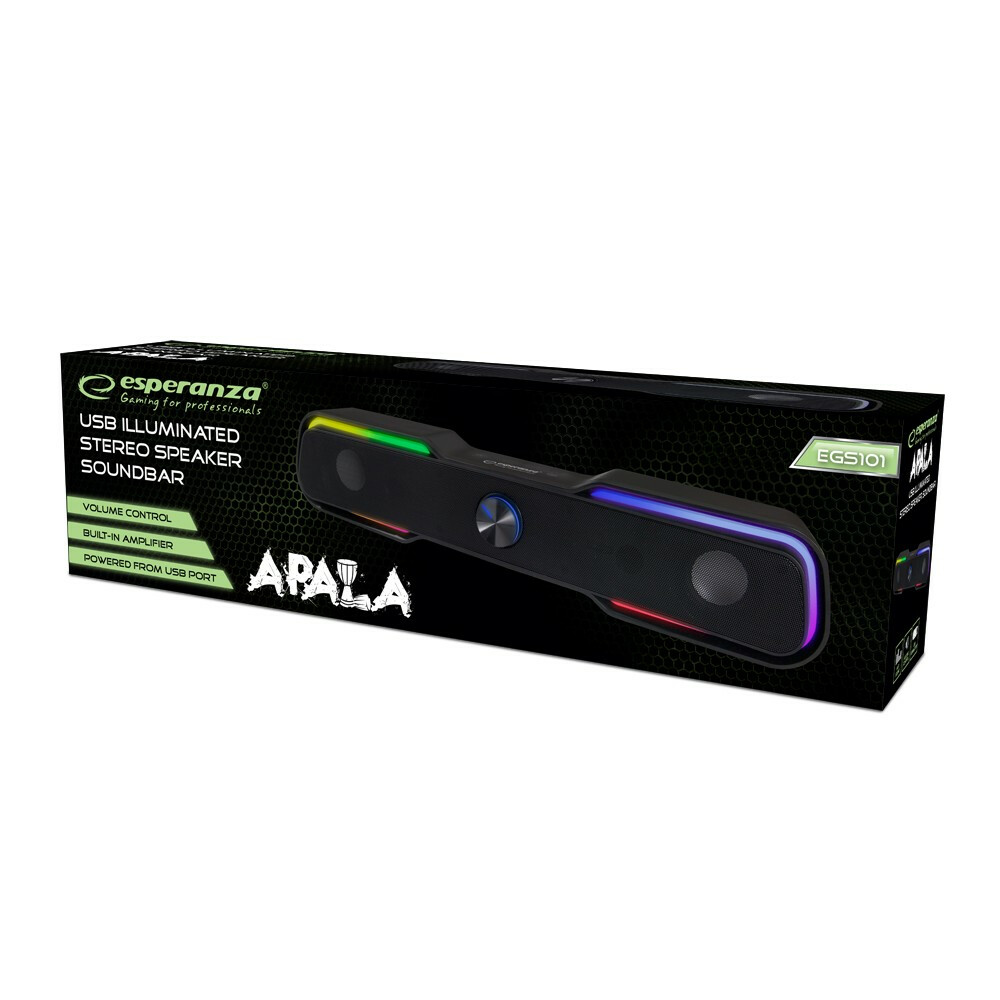 Głośnik USB soundbar Led/rainbow Apala - obrazek 3