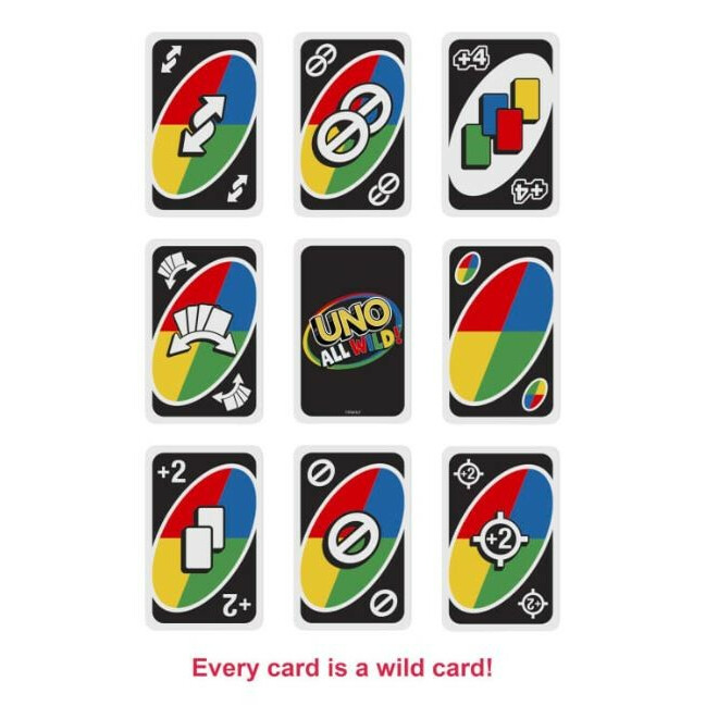Gra UNO All Wild Dzikie karty - obrazek 3